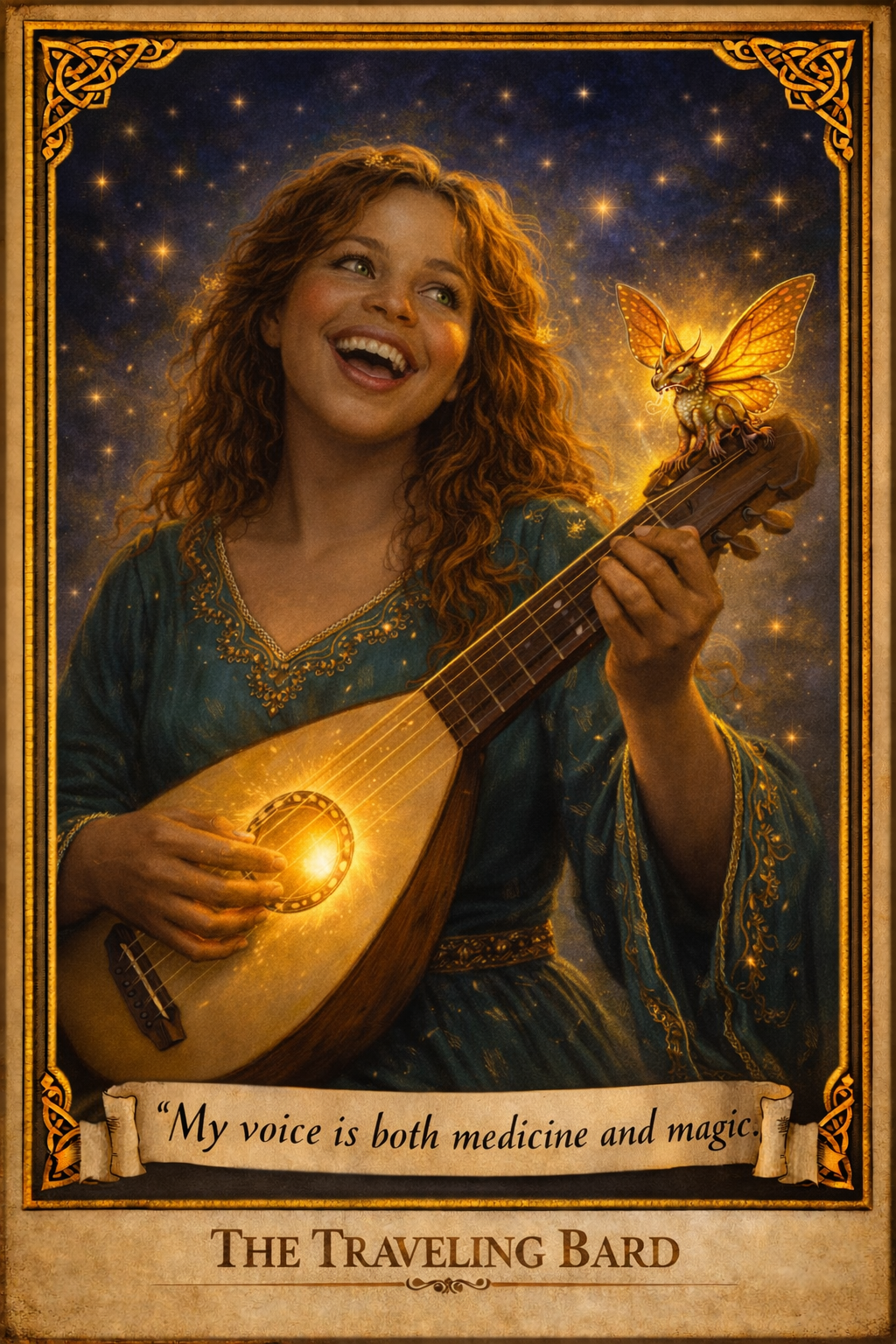 The Traveling Bard — Enchanted Persona art