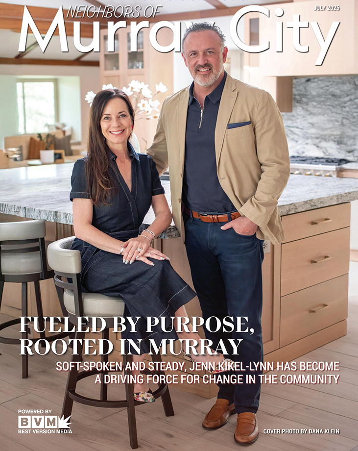 Neighbors of Murray City magazine cover, July 2025, featuring Jenn Kikel-Lynn