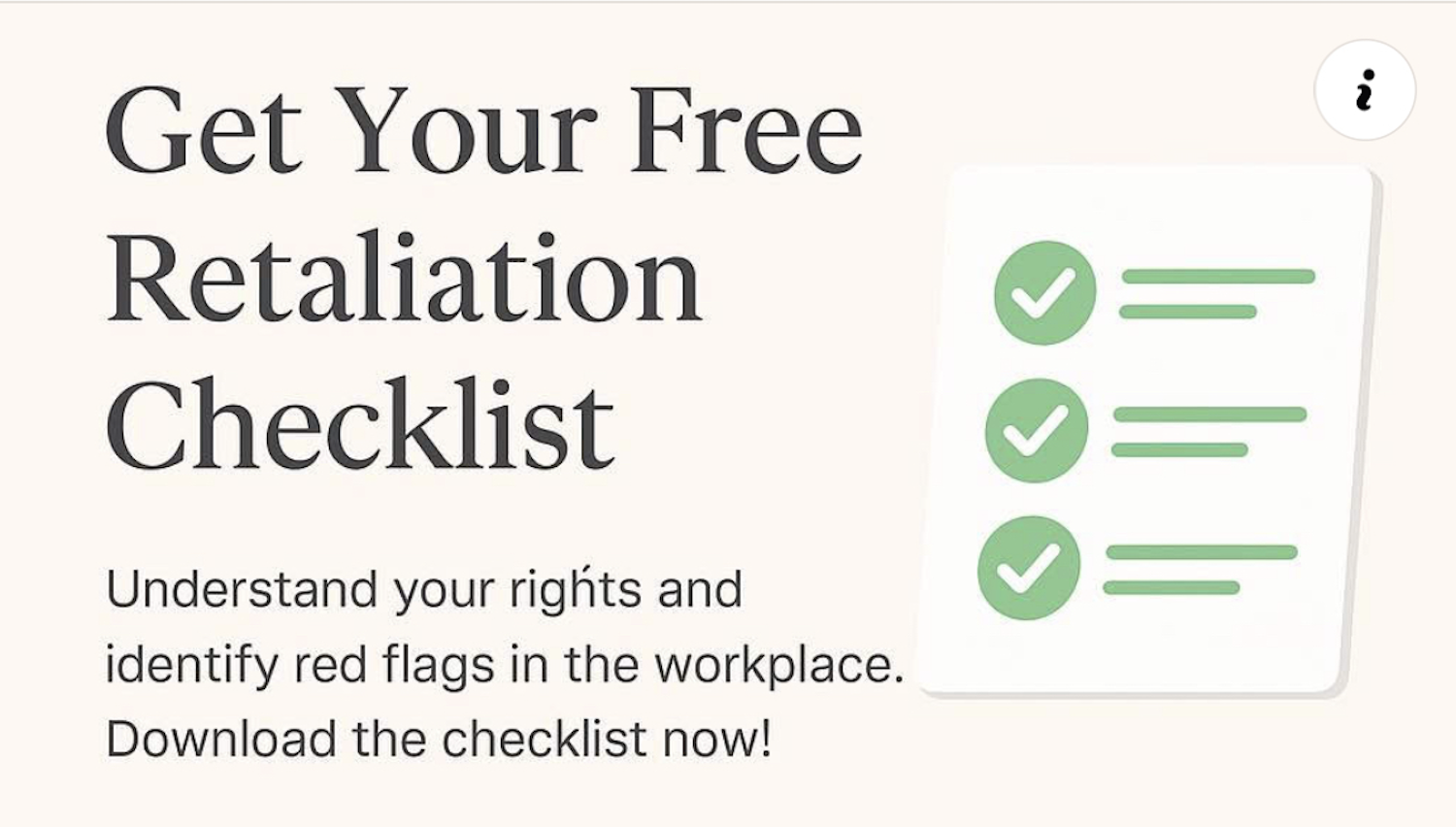 HR Armor Retaliation Checklist