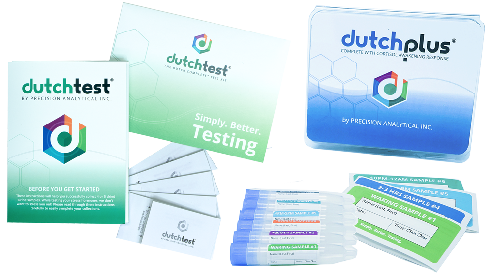 Hormone testing materials in a calm clinical setting