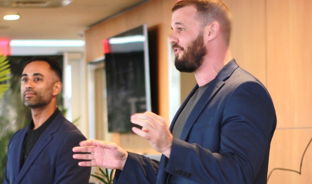 Kiley and Will mid-action at a Meet In The Wild event