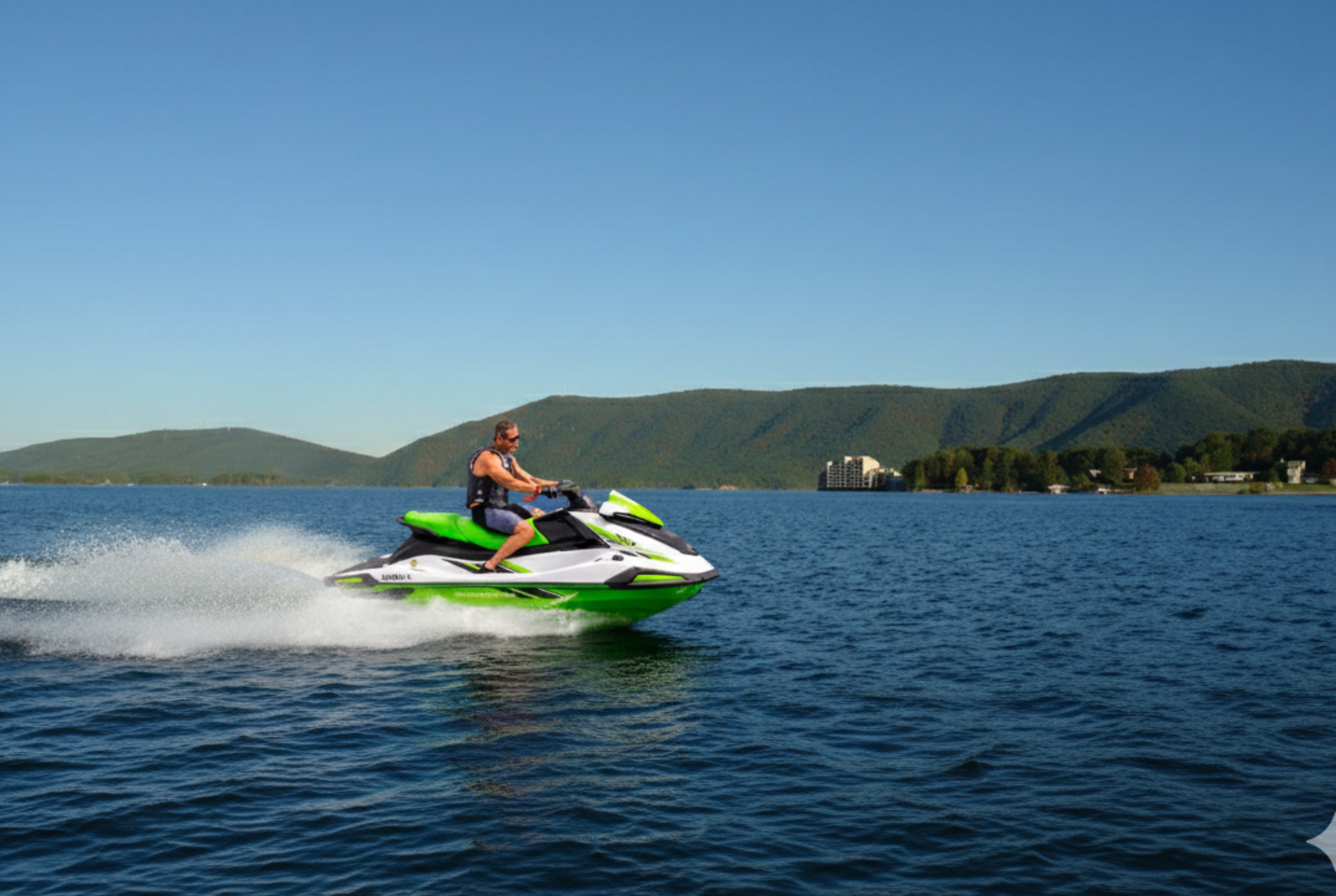Wave runner personal watercraft on Smith Mountain Lake