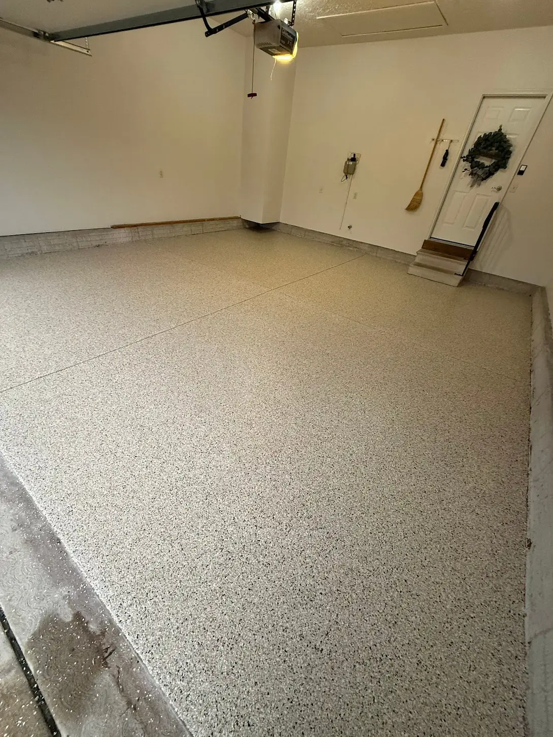 Finished epoxy garage floor in Northeast Ohio