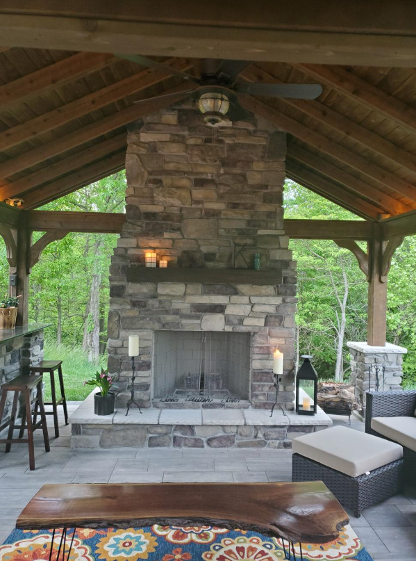 A beautifully installed custom fireplace design showcasing expert craftsmanship 6