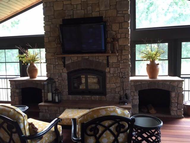 A beautifully installed custom fireplace design showcasing expert craftsmanship 10
