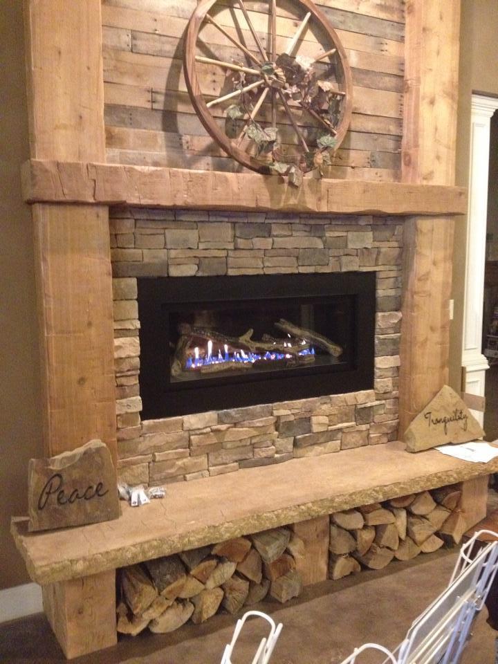 A beautifully installed fireplace inserts in a home setting