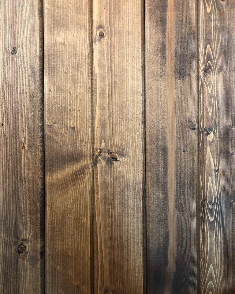 Finished wood surface showing rich natural grain