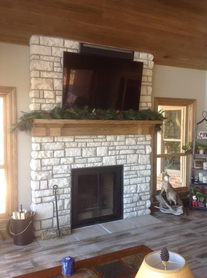 A beautifully installed custom fireplace design showcasing expert craftsmanship 20