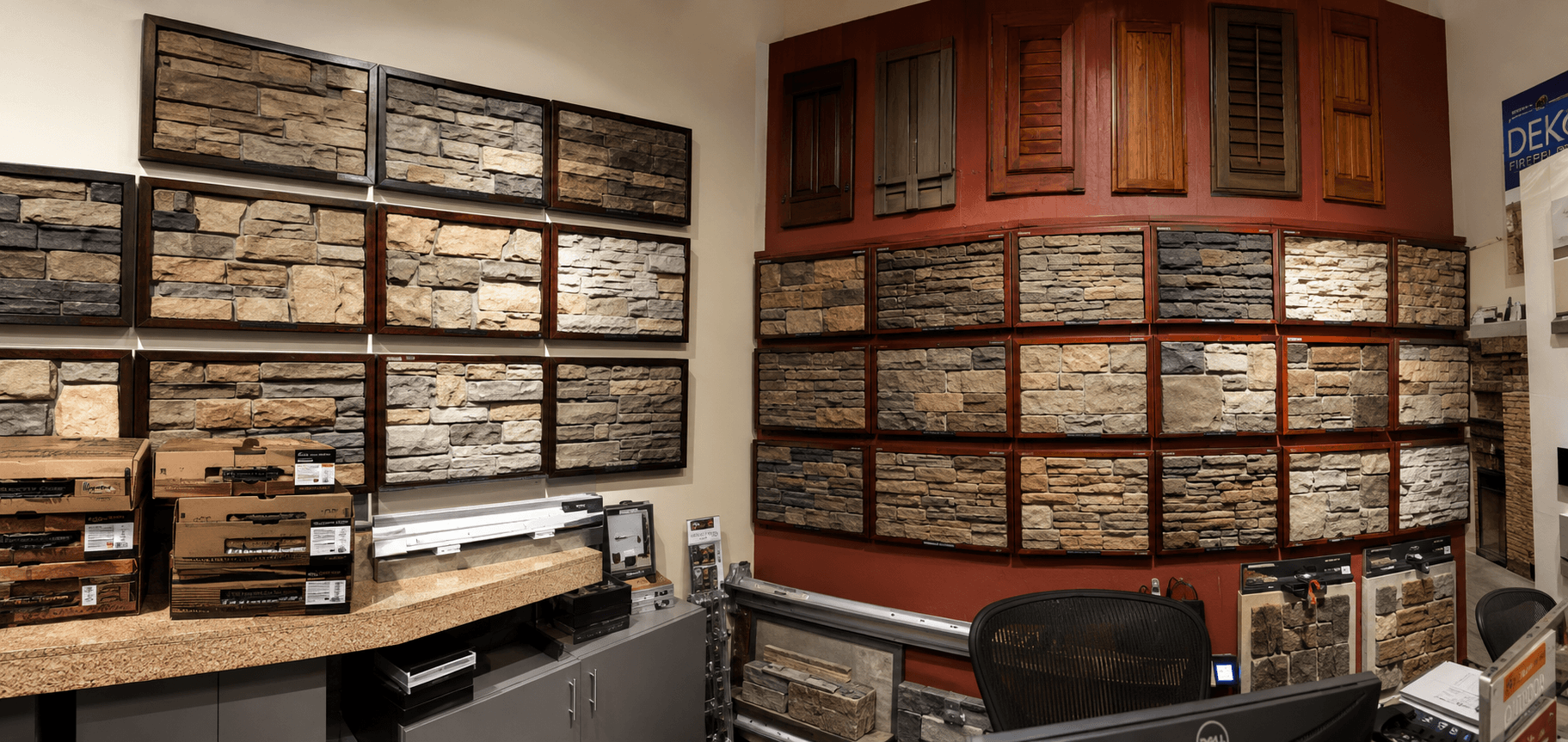 Wiegmann fireplace showroom interior