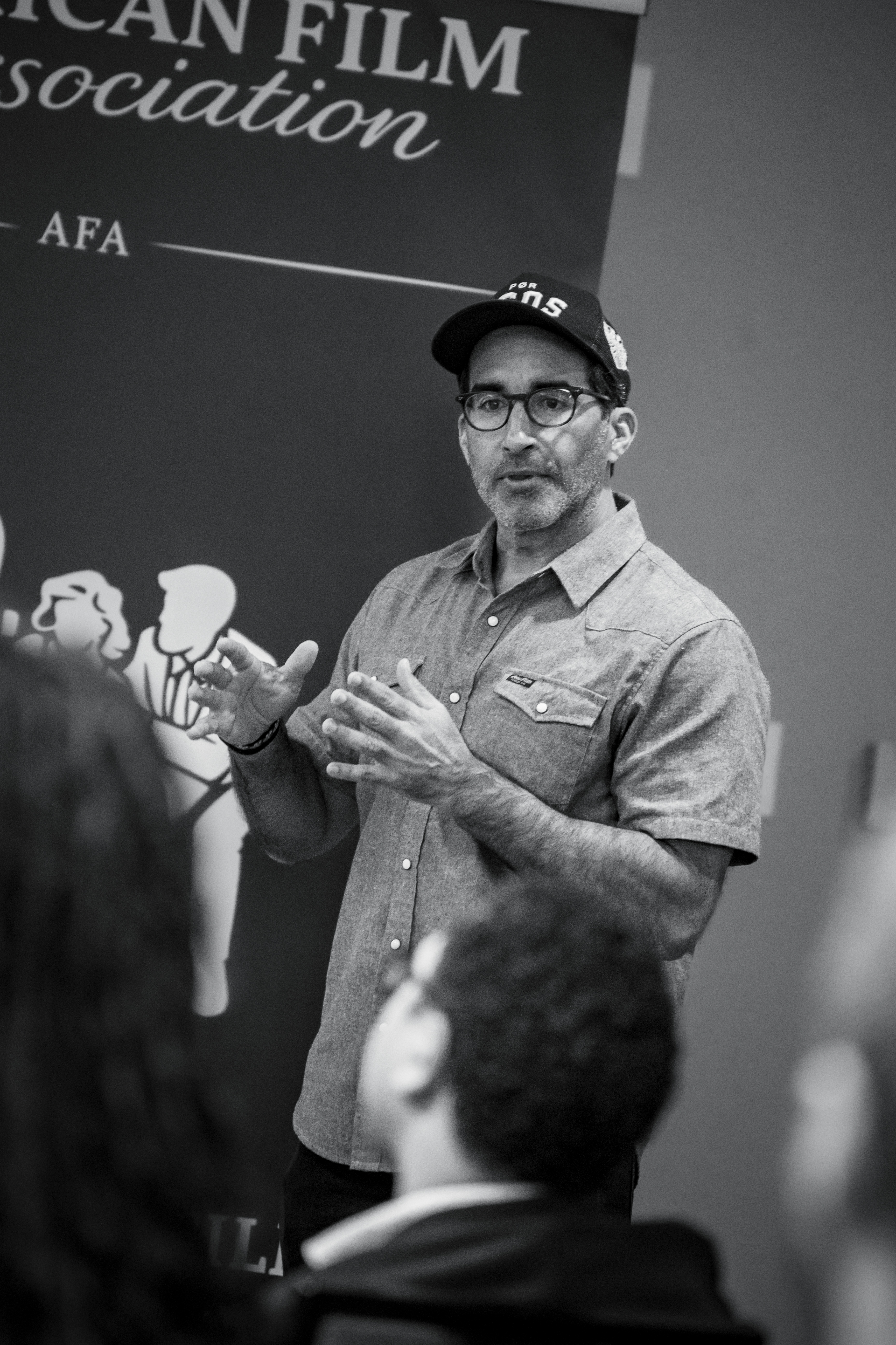 Speaker leading a workshop