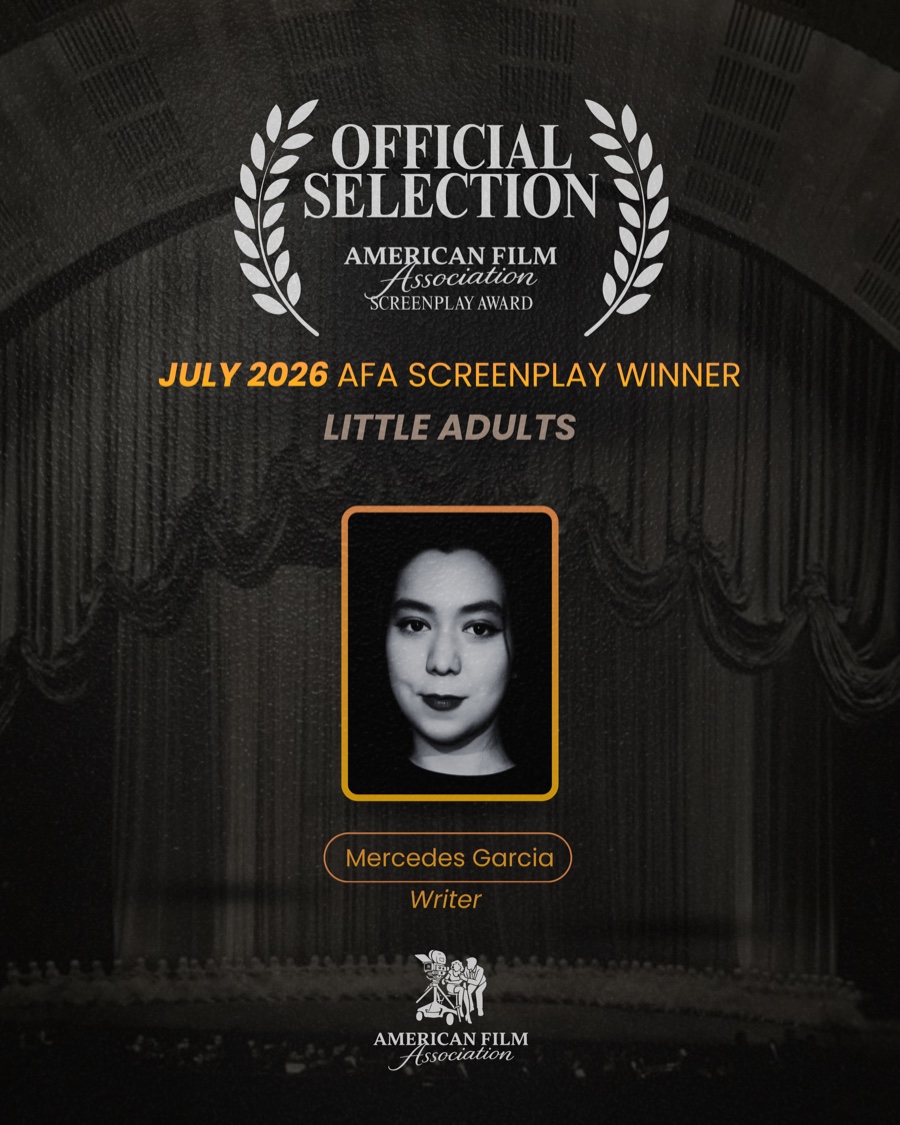 AFA Screenplay Award Official Selection laurel for Little Adults, July 2026