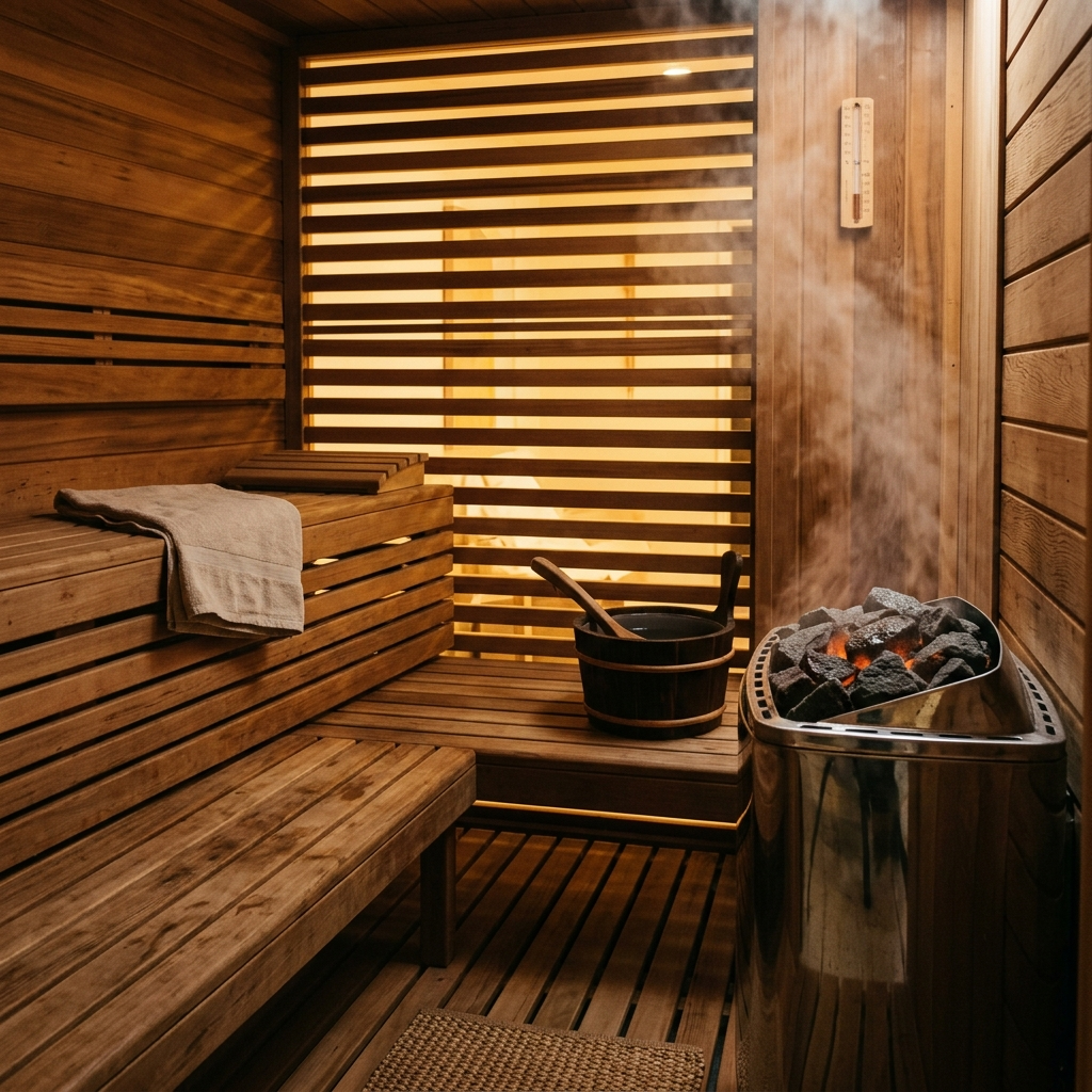 Custom sauna interior Sarasota FL