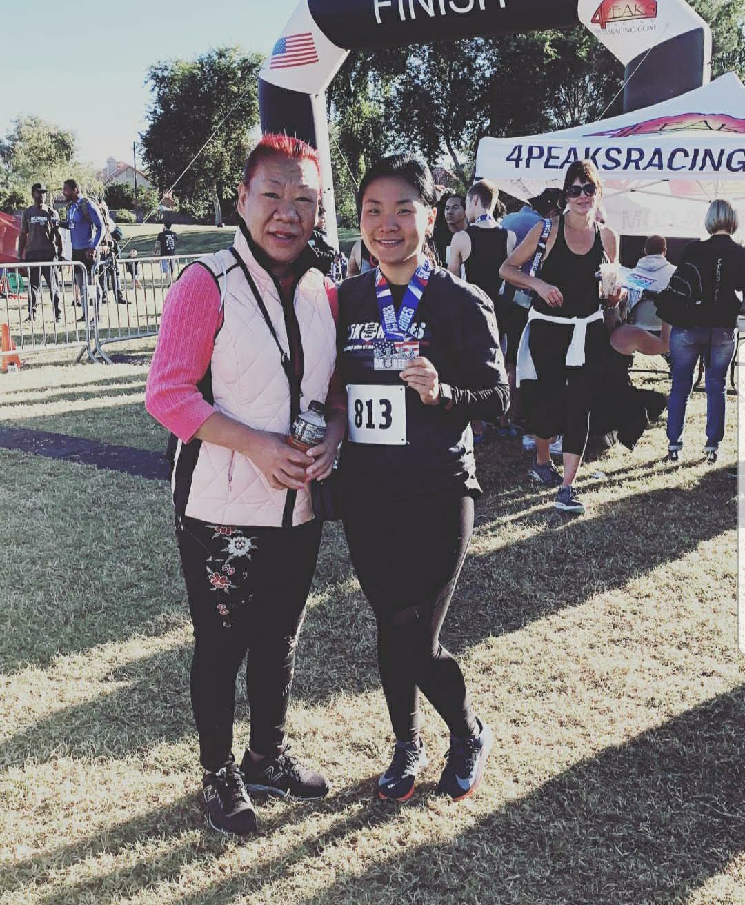 5K For Heroes runners on the trail honoring fallen first responders