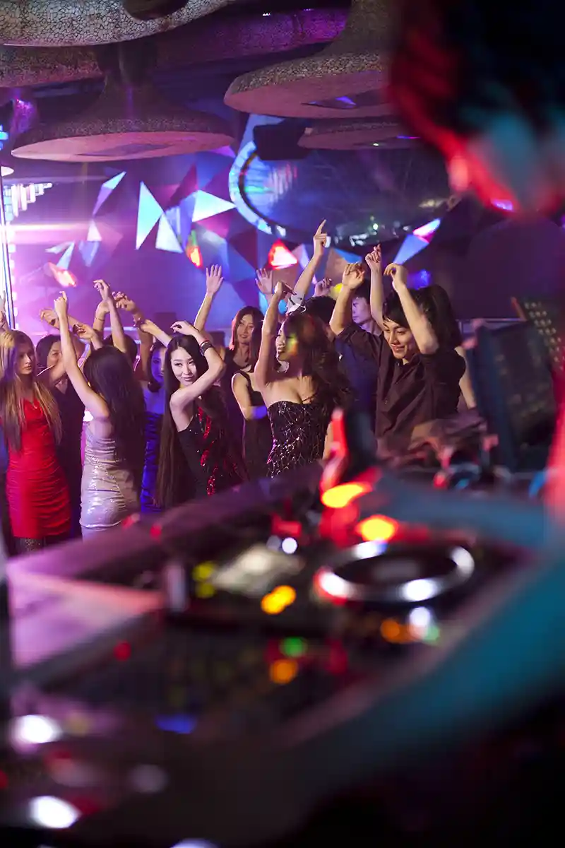 DJ at Debs Ball with People Dancing