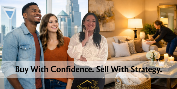 Home Story with Veronica host Veronica Diquez and real estate sales coach Tiffany Dearman discussing first-time home buying confidence and strategic home selling tips for Charlotte NC buyers and sellers on NowMedia Television