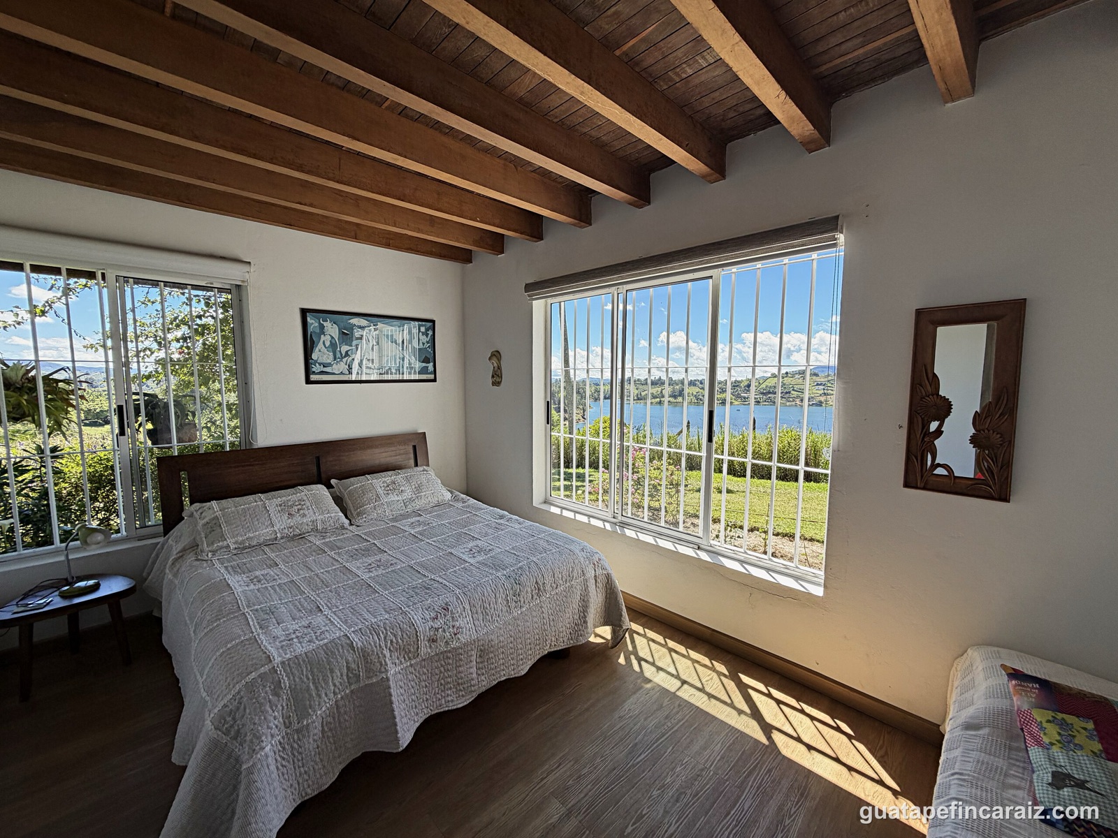 Bedroom with private balcony access