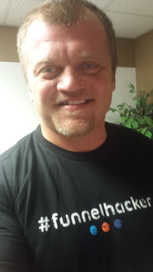 Source historical portrait with a funnelhacker shirt; no business outcomes are established by this photograph.
