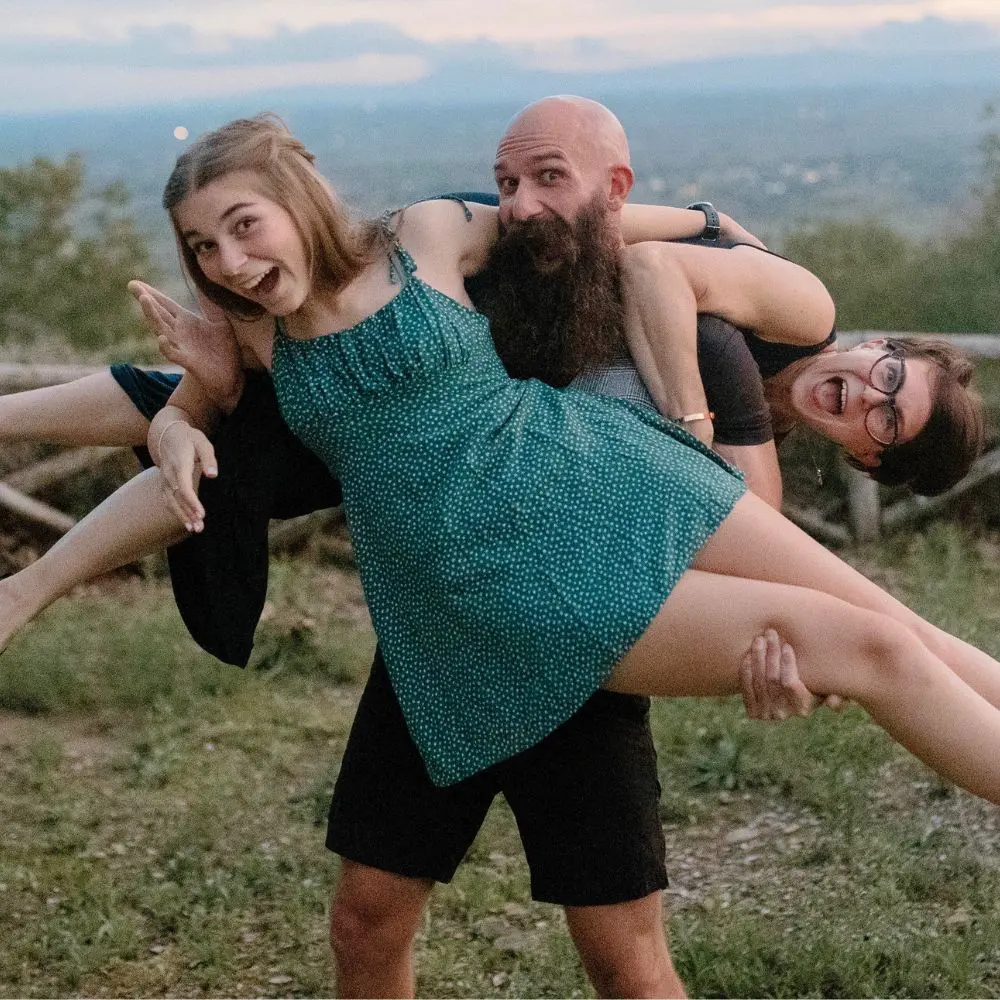 Jake with his wife Freya and Daughter Tilda