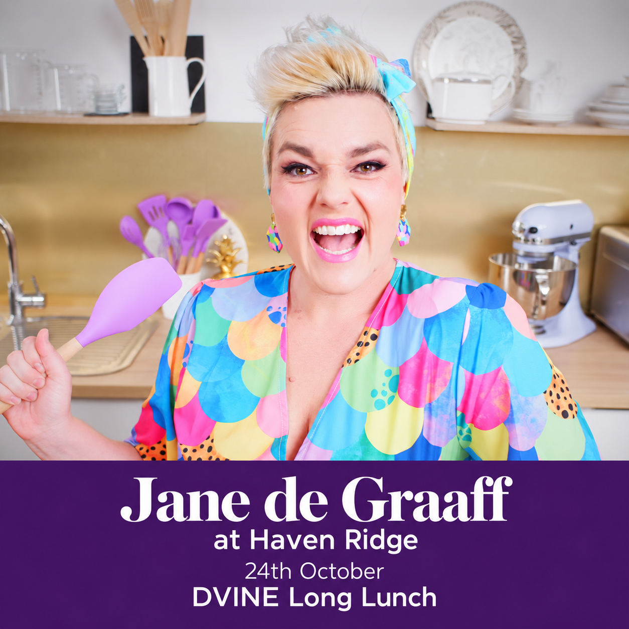 DVINE Long Lunch with Jane de Graaff at Haven Ridge event artwork