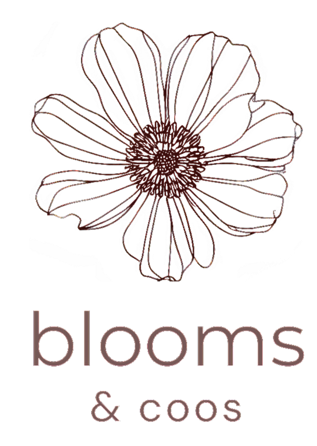 Blooms and Coos logo