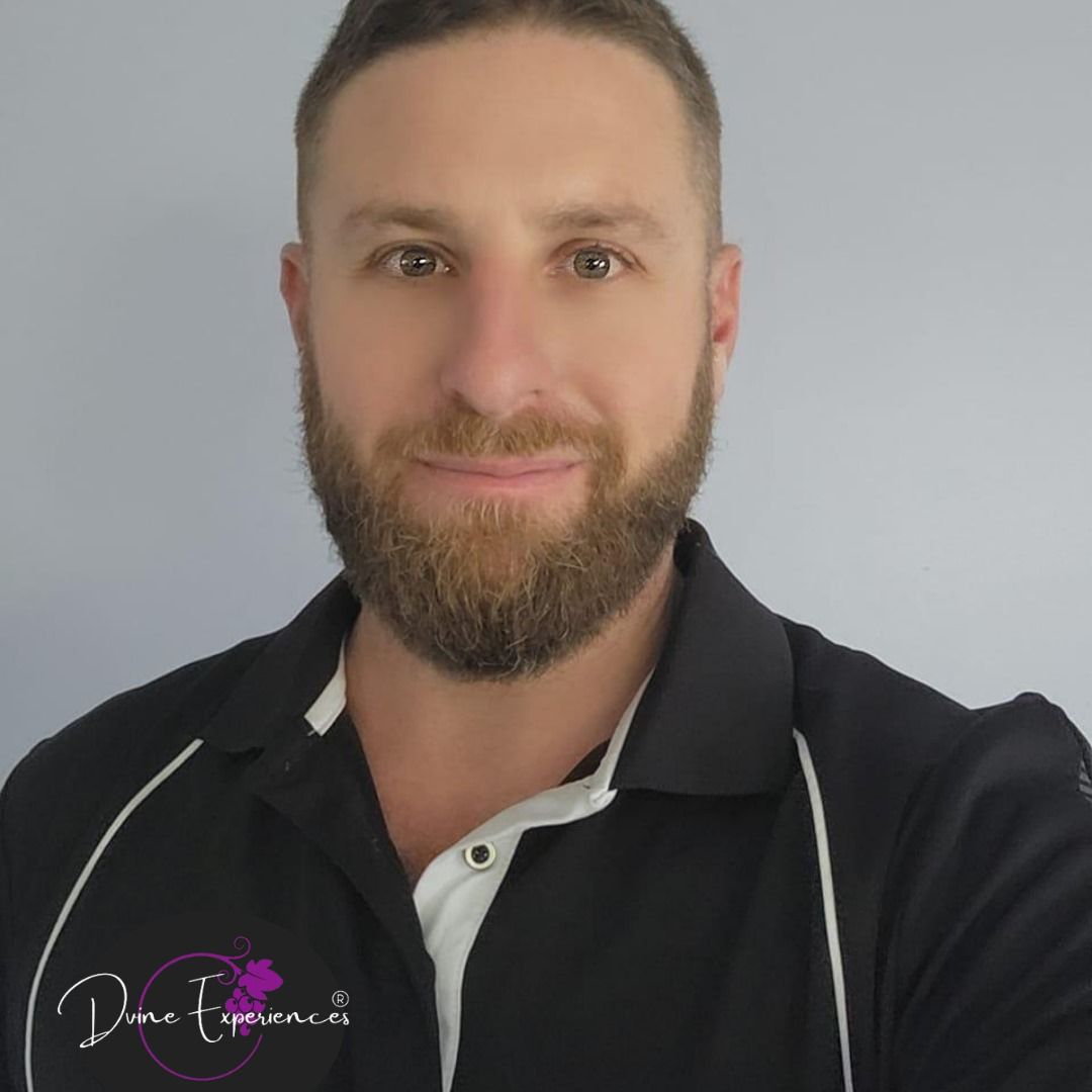 Michael Sallustio, DVINE Experiences co-founder, in a DVINE polo