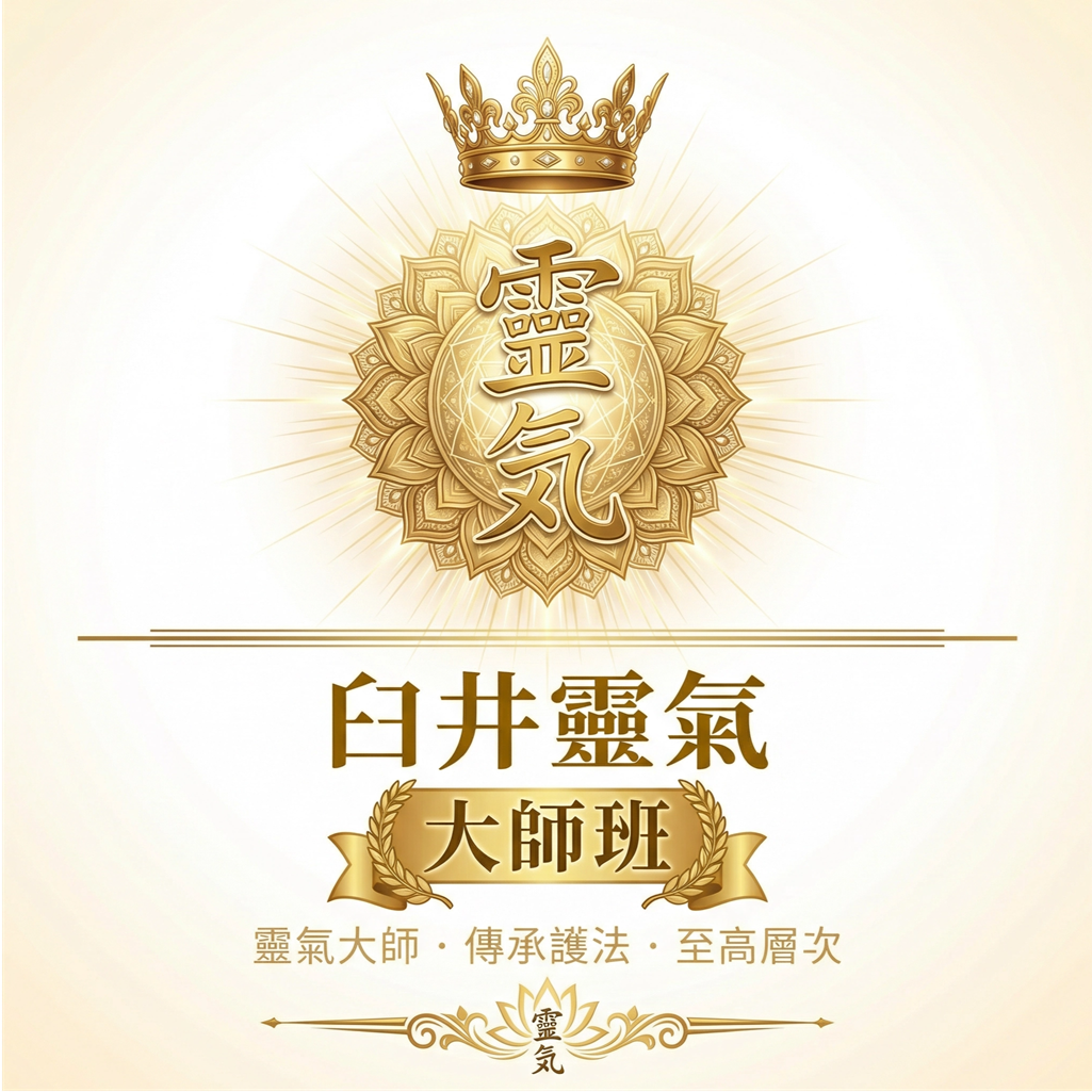 臼井靈氣大師班課程封面
