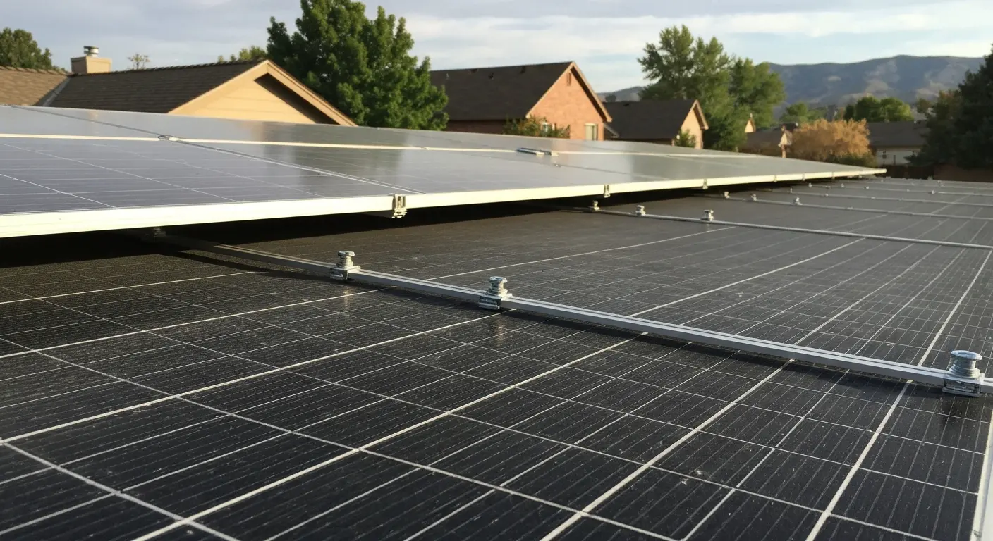 Solar panel bird screening