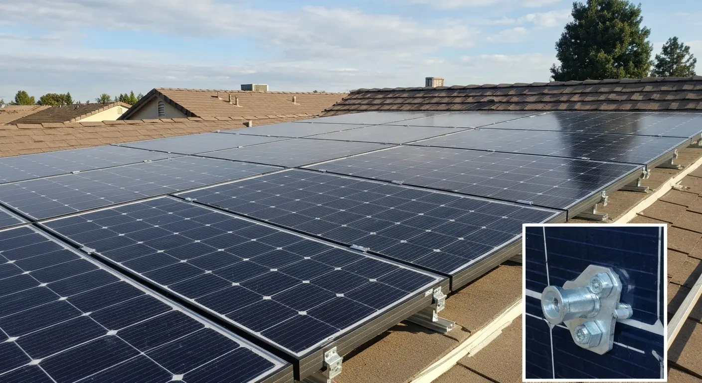 Solar panels protected with mesh screen in West Roseville