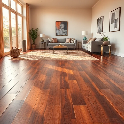 Spacious room in Harrah, OK with polished hardwood flooring, modern furniture, and warm natural light.