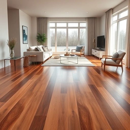 Luxurious hardwood flooring installation in Nichols Hills, OK, showcasing natural grain patterns and elegant decor.