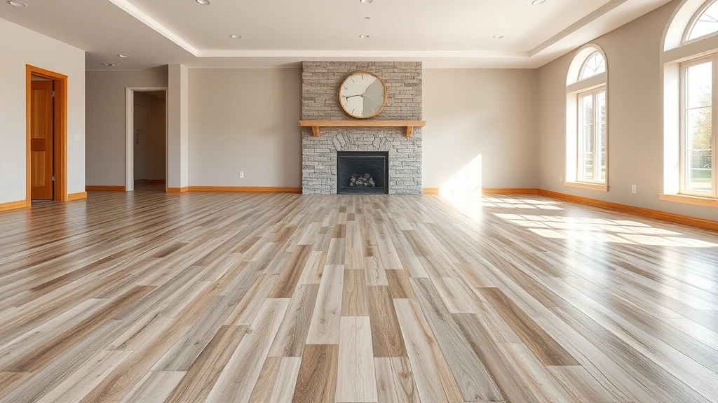 Flooring installation in a modern living room setting in El Reno, OK.