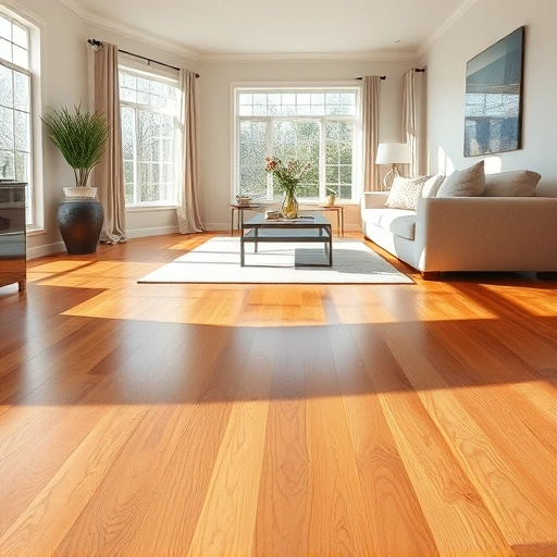 Spacious living room in The Village, OK featuring polished hardwood floors, elegant furnishings, and natural light.