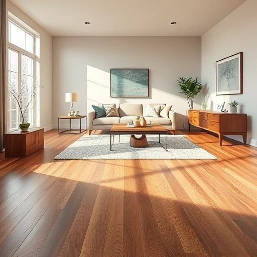 Spacious living room in Wellston OK featuring elegant hardwood flooring, stylish decor, and natural light.