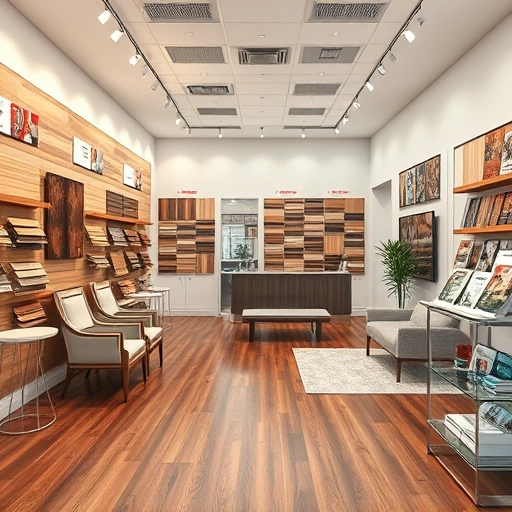 Showroom in Guthrie, OK displaying a variety of flooring options with elegant designs and a professional atmosphere.
