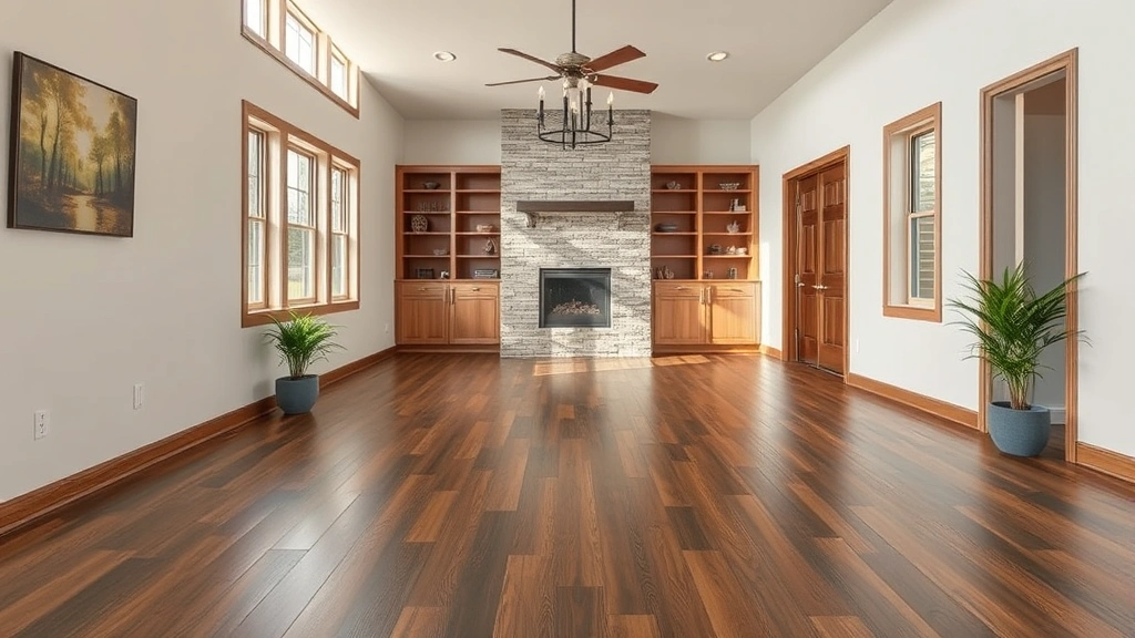 Flooring options displayed in a showroom in Norman, OK.