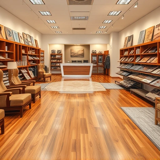 Spacious flooring showroom in Wellston, OK, featuring hardwood, tiles, and carpets in a welcoming atmosphere.
