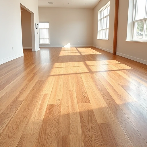 Seamless hardwood floor in Goldsby, OK, showcasing oak tones and intricate grain patterns in a modern interior.