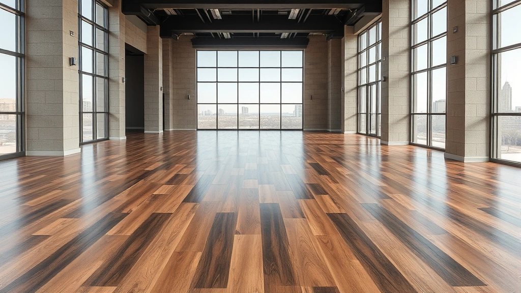 Flooring options displayed in a showroom in Oklahoma City, OK.