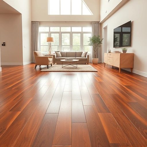 Spacious living room in Norman, OK with polished hardwood floors, large windows, and elegant furnishings.