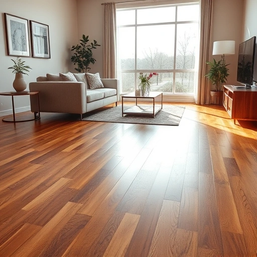 Spacious Midwest City living room with gleaming hardwood floors, modern furnishings, and inviting decor.