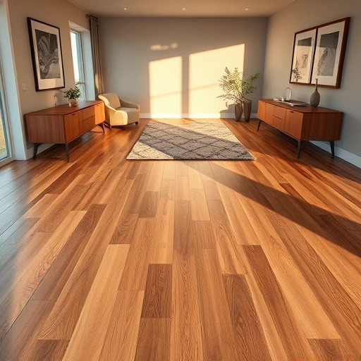 Wide plank hardwood floor installation in Oklahoma City with rich textures, seamless joints, and elegant decor.