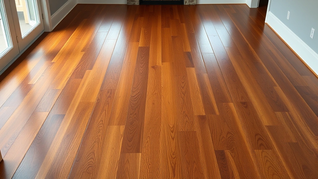 Hardwood floor staining project in Oklahoma City, OK showcasing rich color and smooth finish