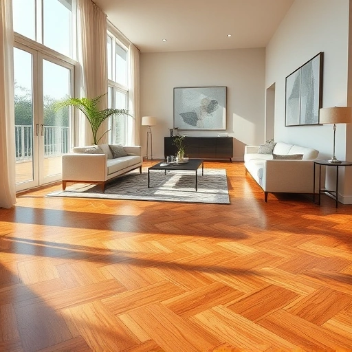 Spacious living room in Spencer, OK featuring polished hardwood floors and modern decor under natural light.