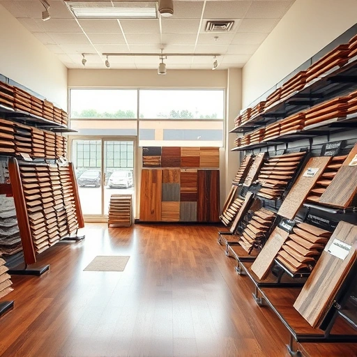 Elegant flooring showroom in Ardmore OK featuring hardwood, laminate, tile, and carpet in a professional setup.