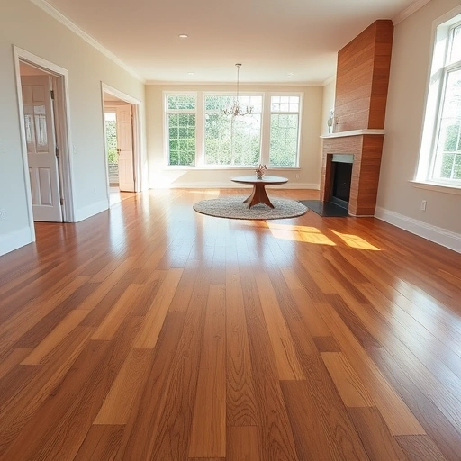 Spacious Oklahoma City room with stunning hardwood flooring, neutral walls, and large windows for natural light.