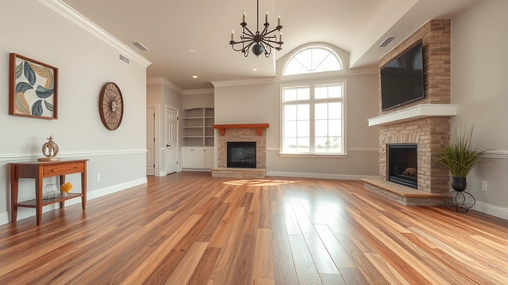 Flooring installation in a modern home in Arcadia, OK.