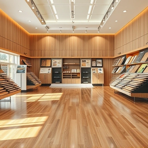 Flooring sales and installation showroom in Newalla, OK, showcasing wood, laminate, and tile in warm inviting tones.