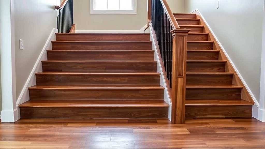 Hardwood Staircase Refinishing projects in Oklahoma City, OK showcasing beautiful craftsmanship and design