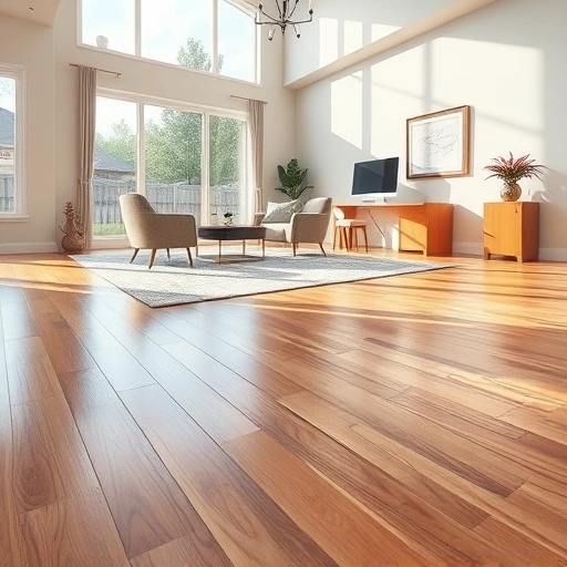Gleaming hardwood floor in Nichols Hills, OK, showcasing residential and commercial spaces with modern decor.