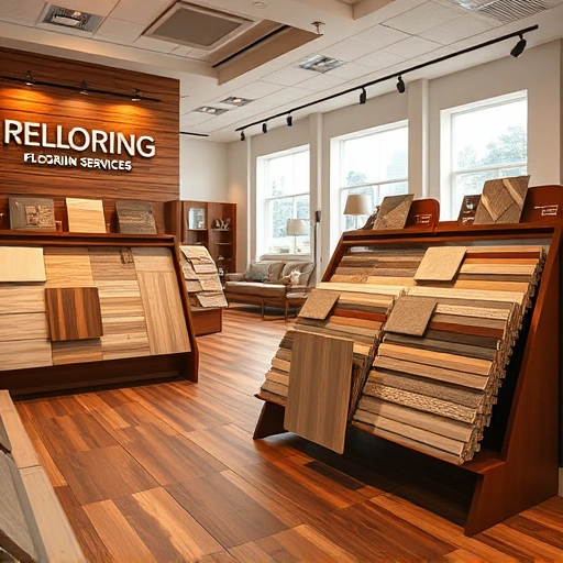 Flooring sales and installation showroom in Washington, OK with elegant displays of various flooring types and inviting atmosphere.